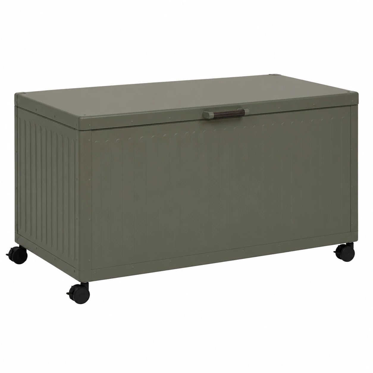Coffre de rangement extérieur 670L en métal imperméable pour jardin