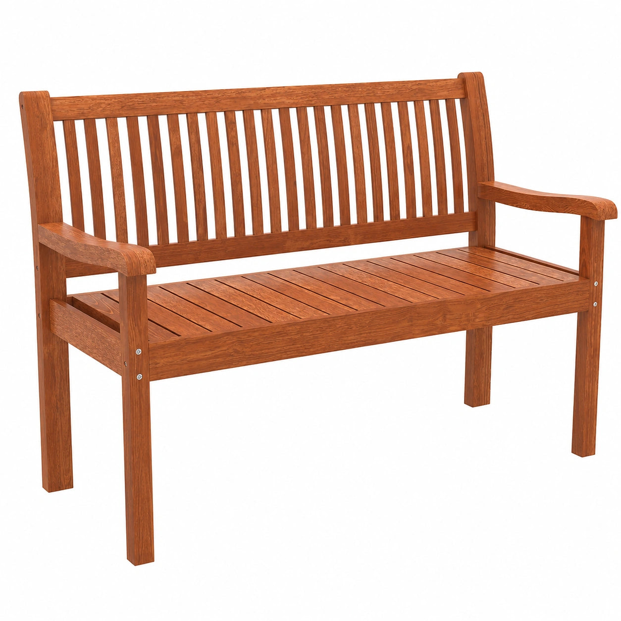Banc de Jardin en Bois pour Extérieur avec Dossier Ergonomique