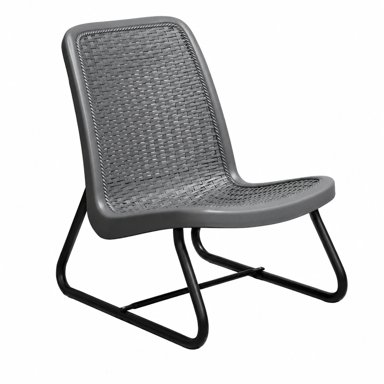 Ensemble de Mobilier de Jardin en Rotin Synthétique pour 2 Personnes