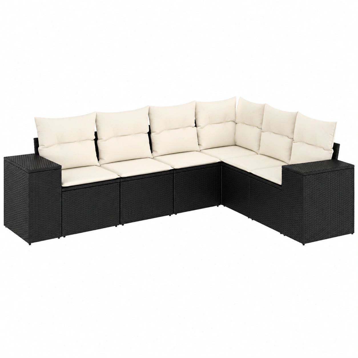 Ensemble de Jardin Extérieur avec Coussins, 6 Pièces