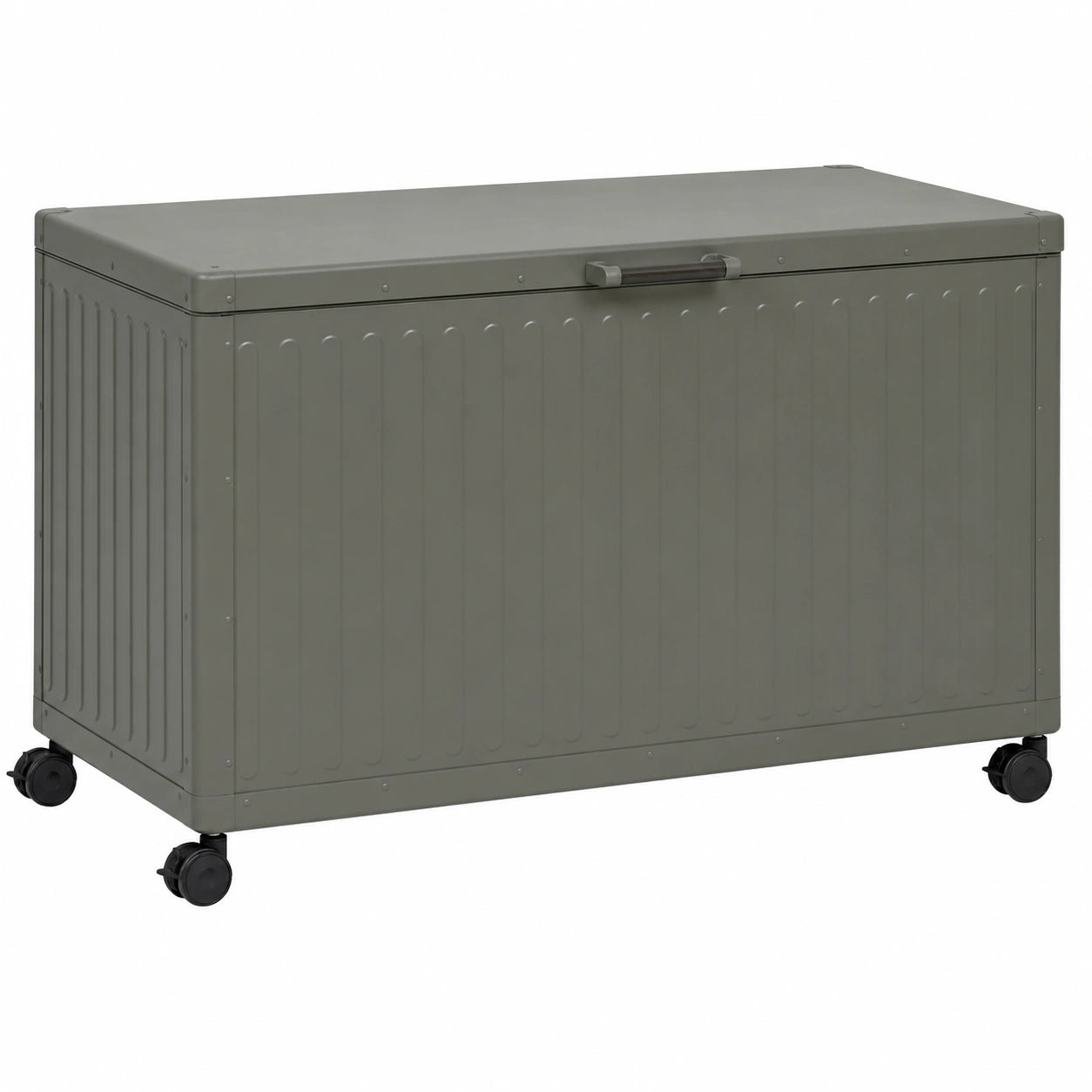 Coffre de rangement extérieur 510L étanche et mobile pour jardin