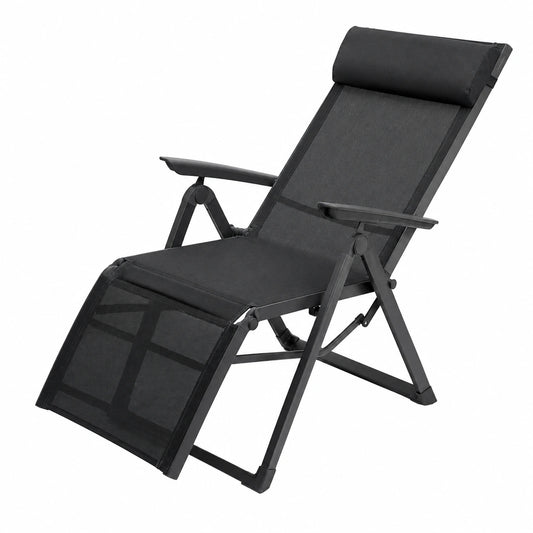 Fauteuil de jardin inclinable en aluminium pour extérieur