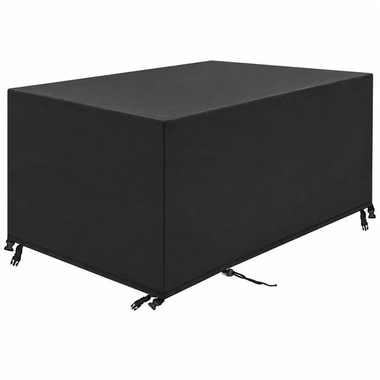 Housse de Protection Imperméable pour Mobilier de Jardin Rectangulaire Anti-UV