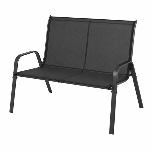 Ensemble de Salon de Jardin Extérieur 4 Pièces pour 4 Personnes, Mobilier Résistant avec Canapé, Fauteuils et Table Basse