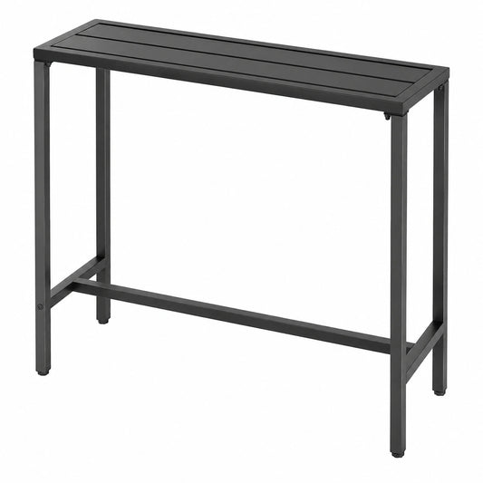 Table de Bar Extérieure Rectangulaire avec Plateau Étanche